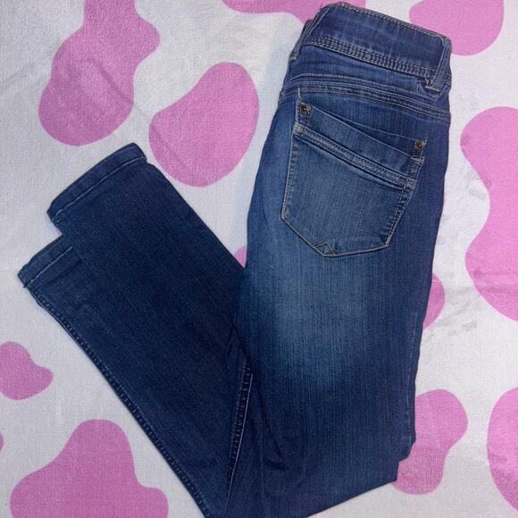 Democracy navy blue skinny jeans women's size 2 - Picture 2 of 5